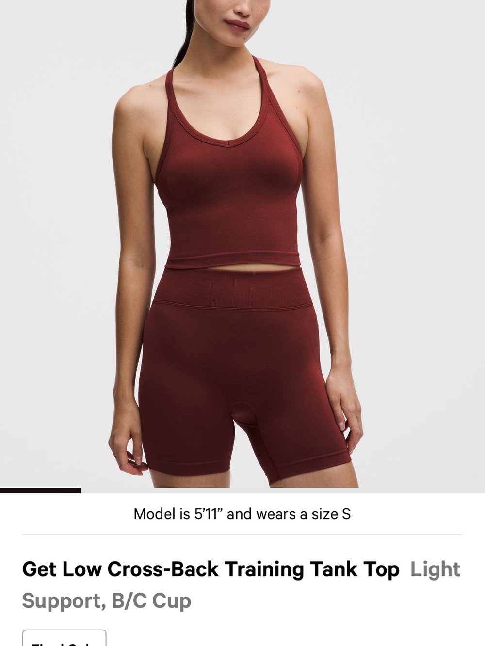 lululemon athletica Get Low Cross-Back Tank Top
